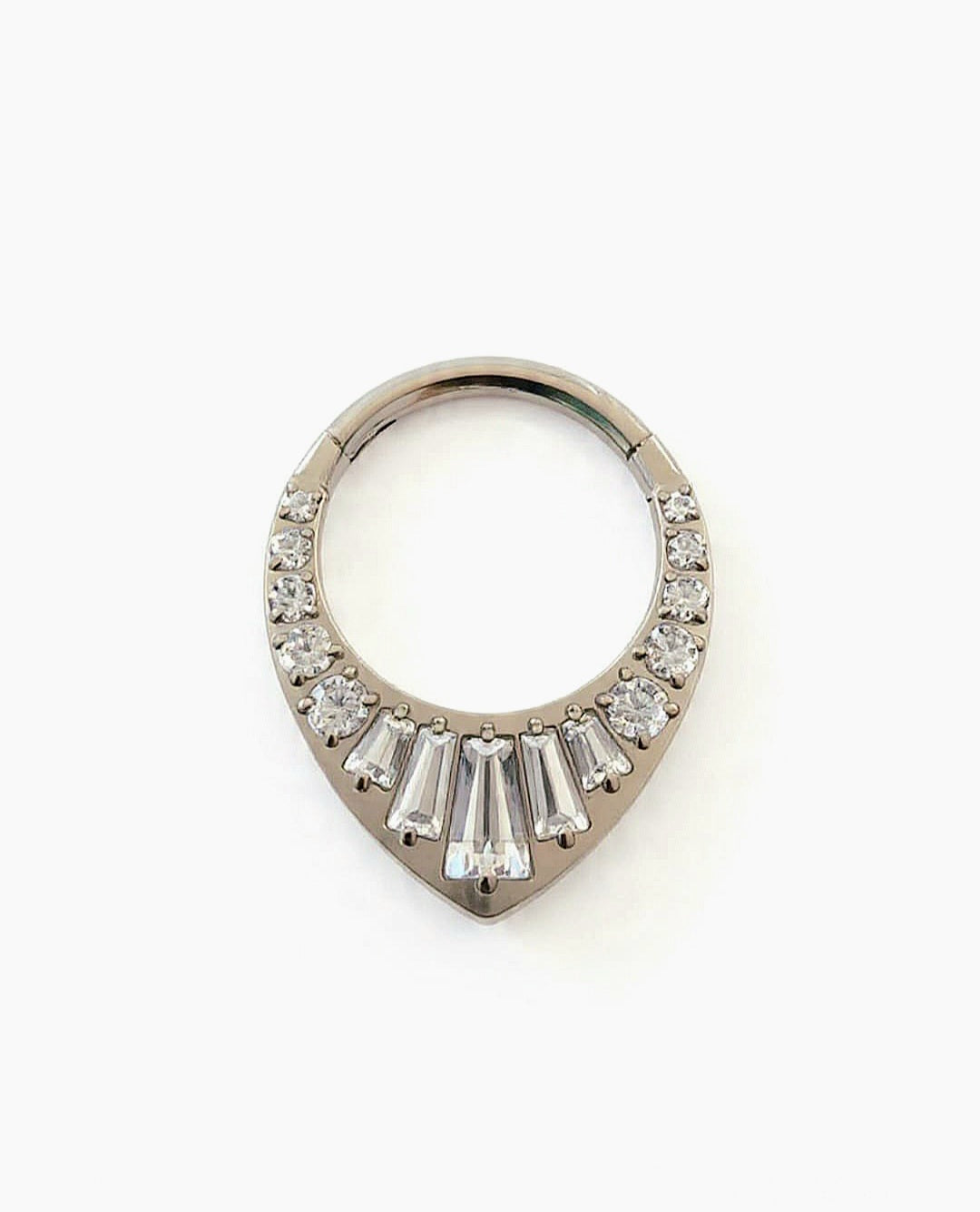 Argolla clicker maxi gota con brillo