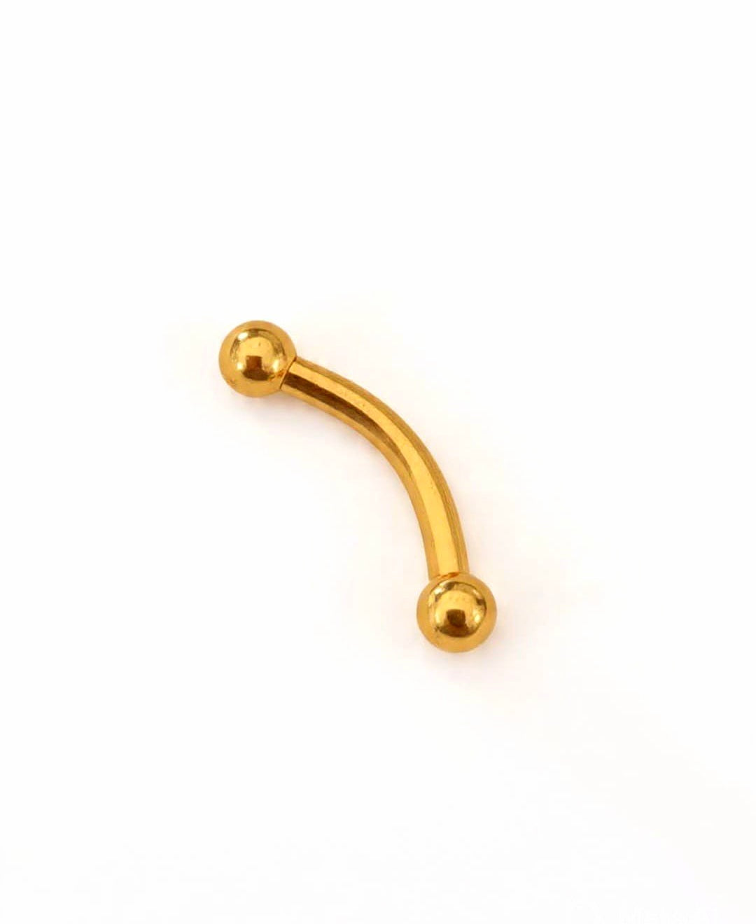 Barbell curvo - PVD en Oro de 24K