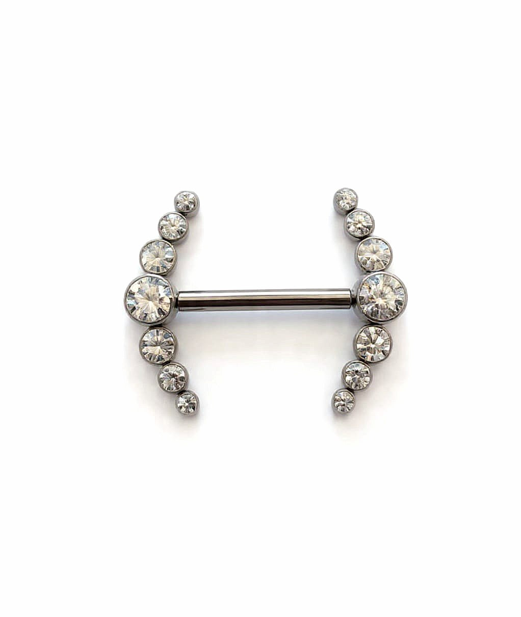 Nipple media luna 7 brillos  - titanio grado implante ASTM F-136