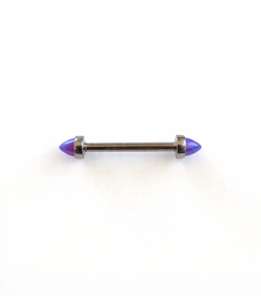 Nipple con punta Opalo lavanda - titanio grado implante ASTM F-136
