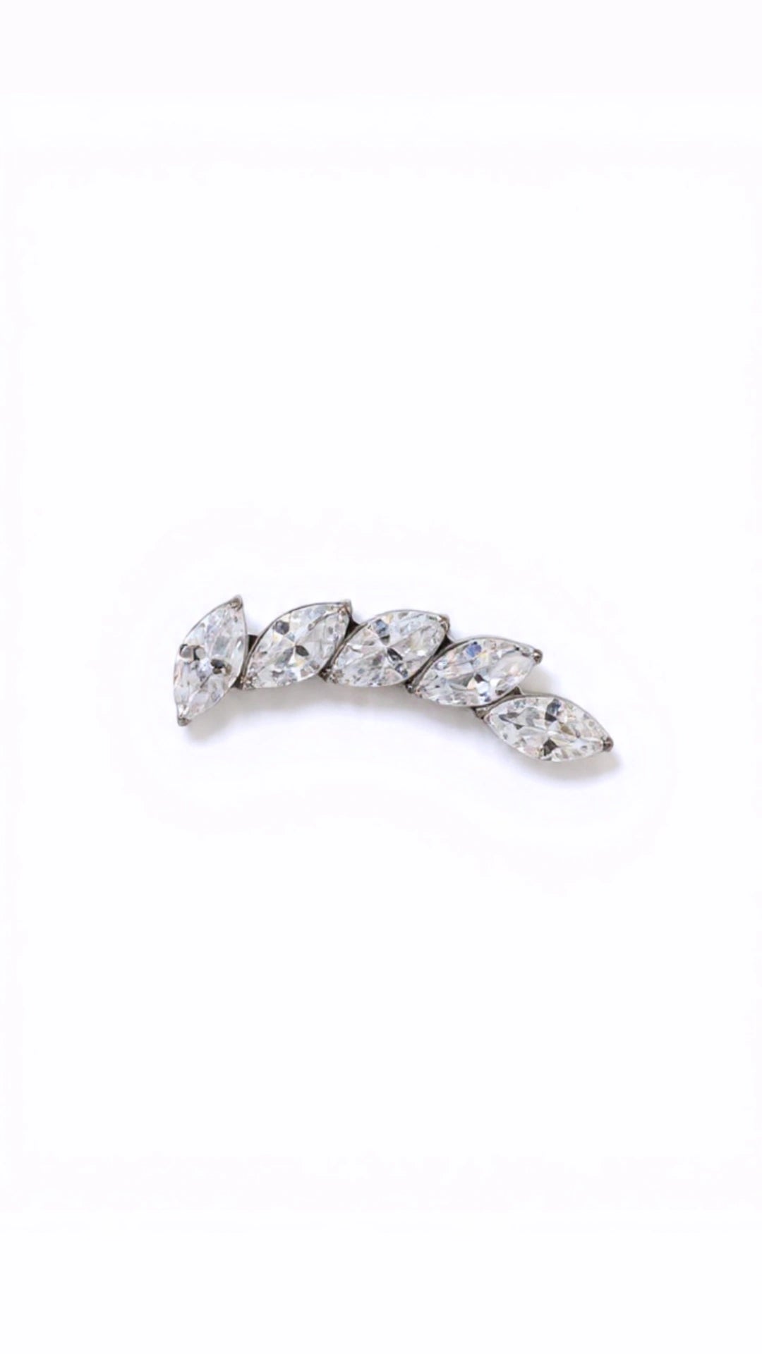 Media luna marquesa 5 puntas lateral  - titanio grado implante ASTM F-136