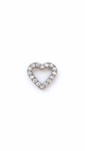 Corazón brillo Clear - titanio grado implante ASTM F-136