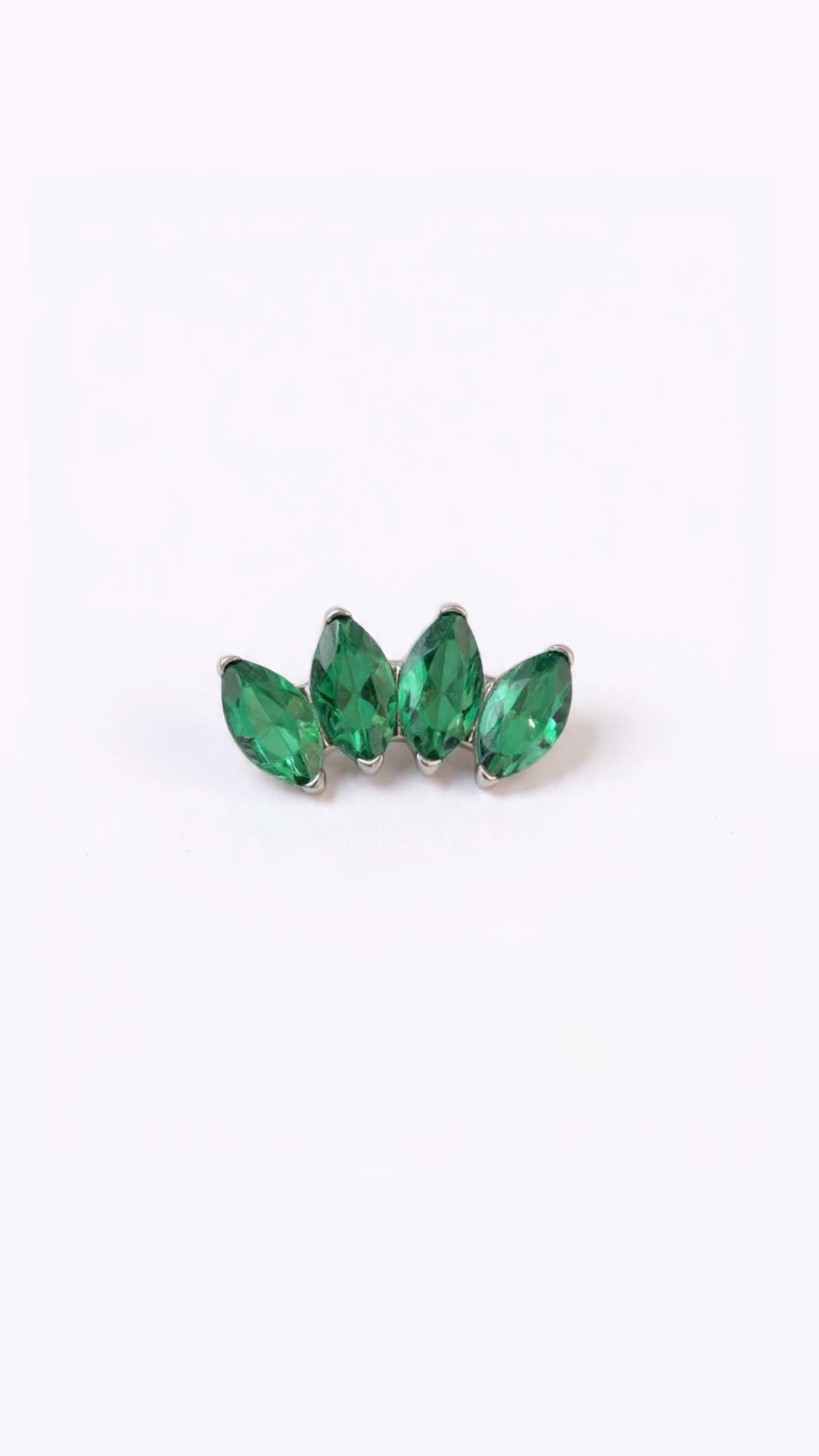 Media luna marquesa 4 puntas - titanio grado implante ASTM F-136