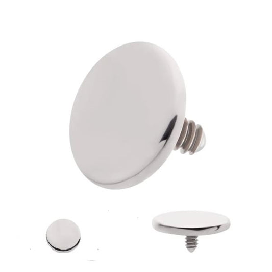 Disco plano - titanio grado implante ASTM F-136