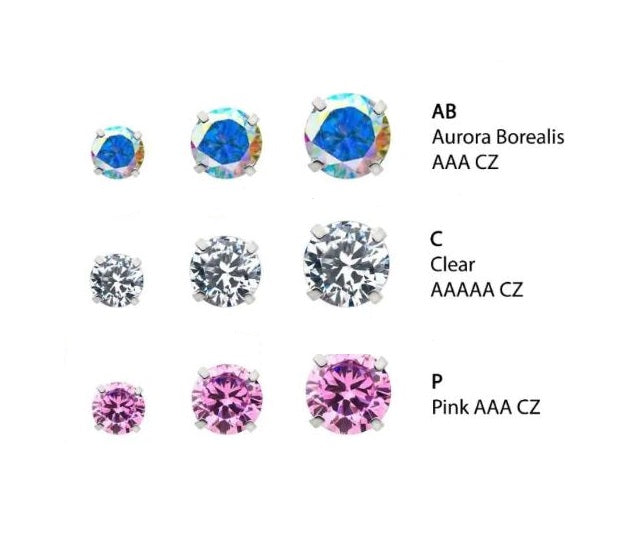 Punto de luz Prong Set - titanio grado implante ASTM F-136