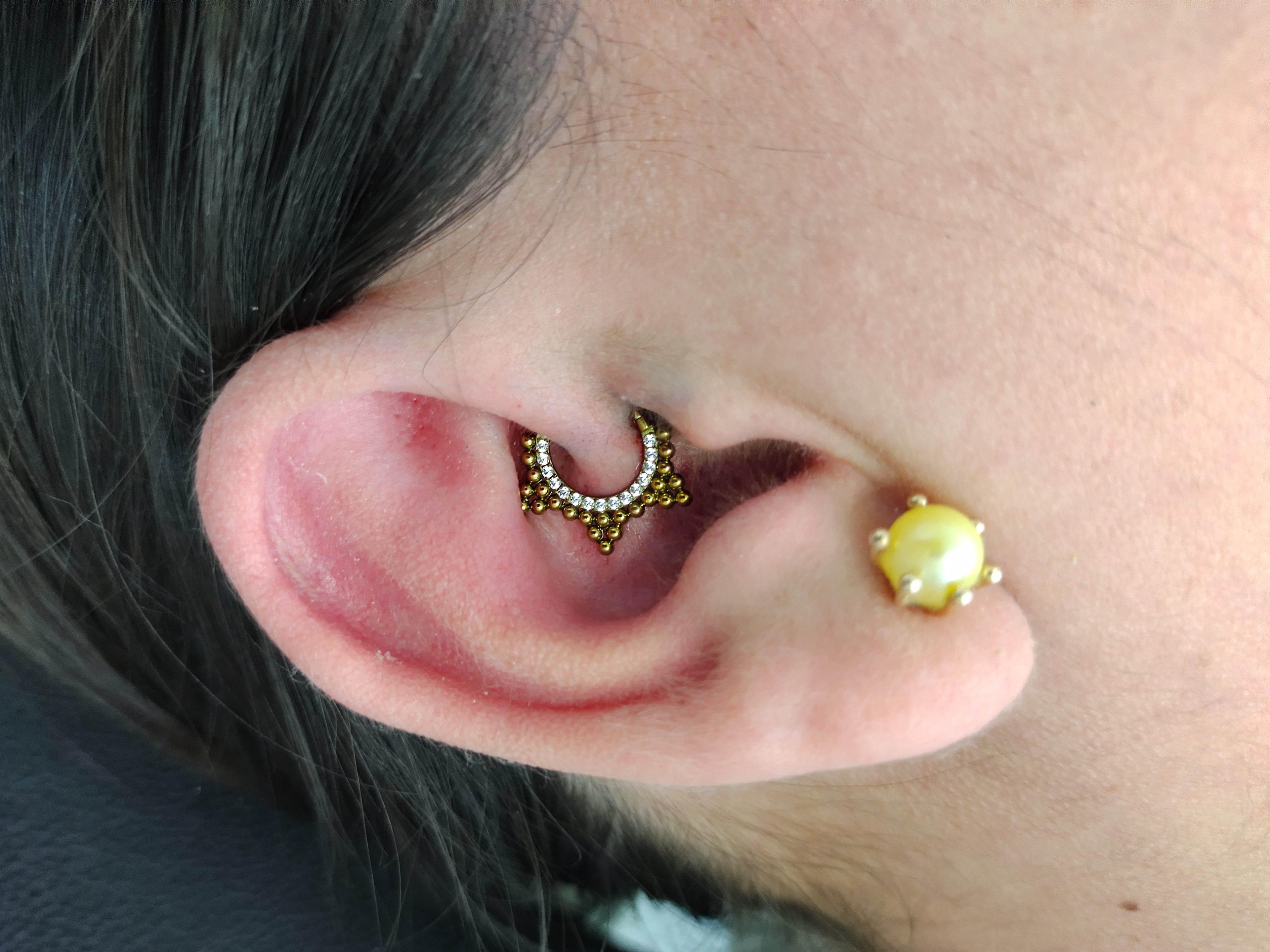 Argolla clicker brillos segmento articulado de racimos