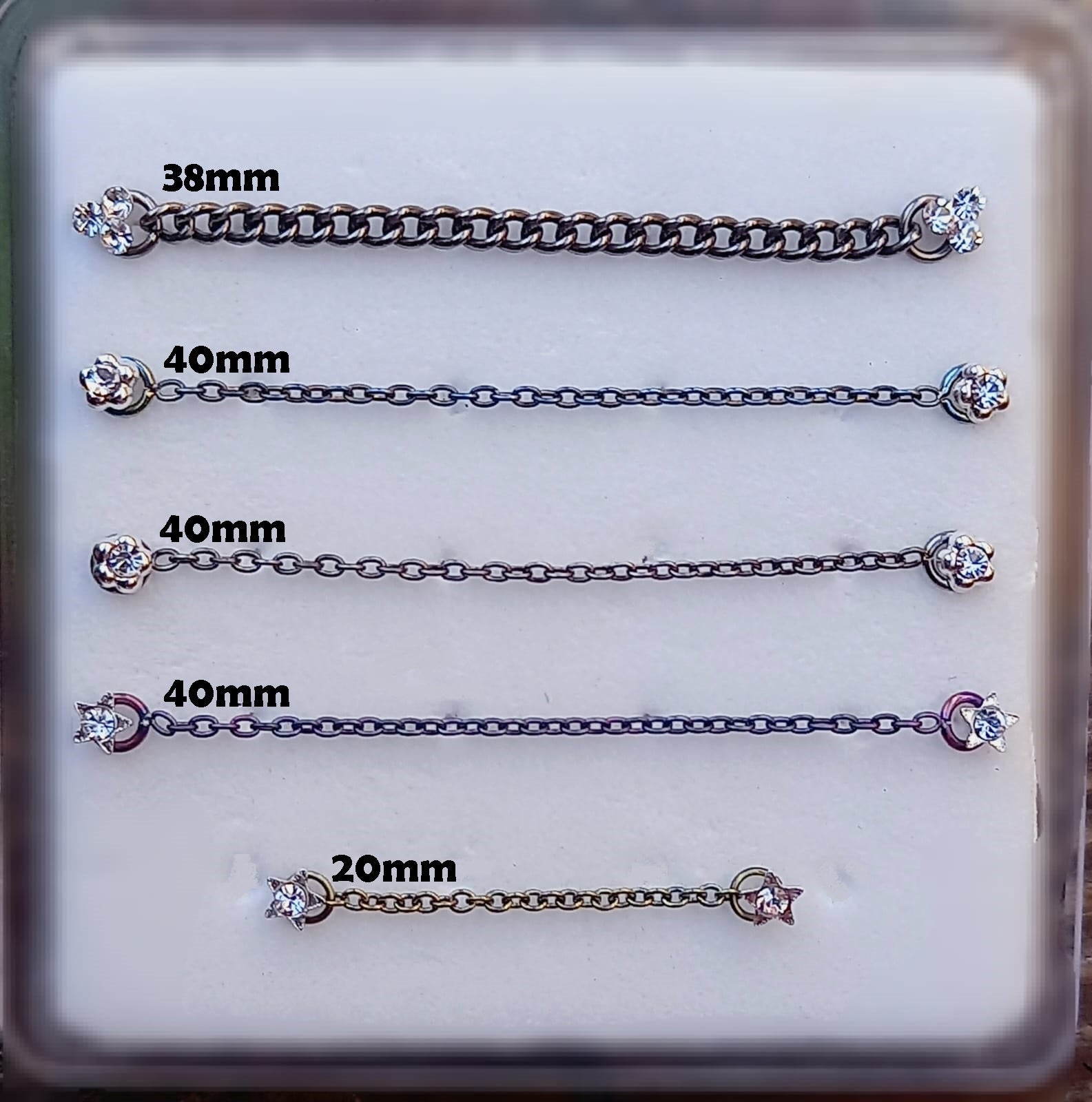 Cadenas - titanio grado implante ASTM F-136