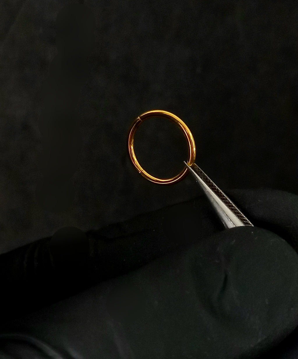 Argolla clicker Lisa - PVD en Oro de 24K