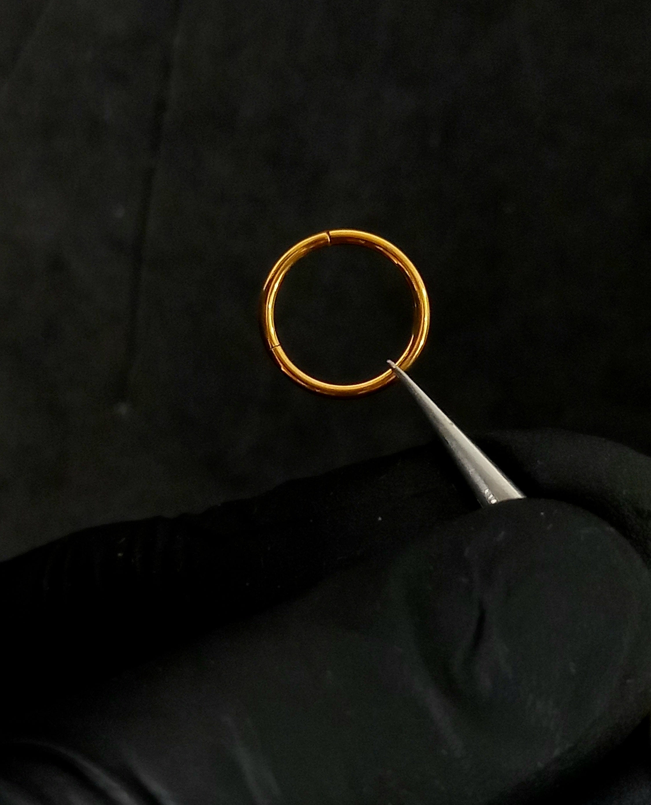 Argolla clicker Lisa - PVD en Oro de 24K